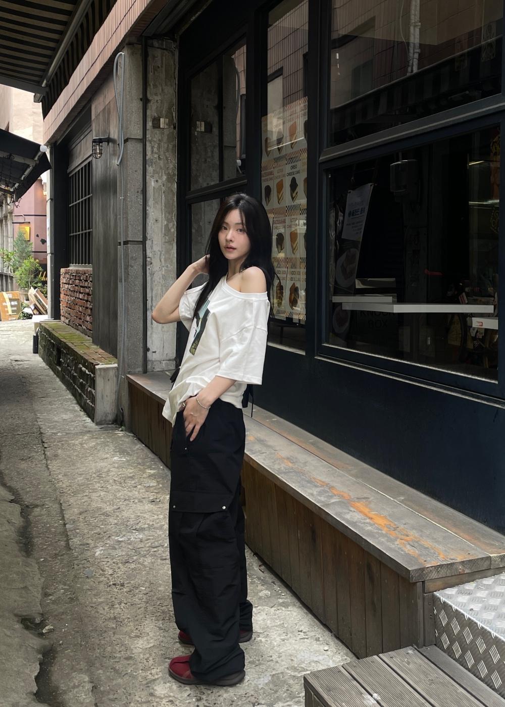 웨어니드 호룬 썸머 패러슈트 나일론 카고팬츠