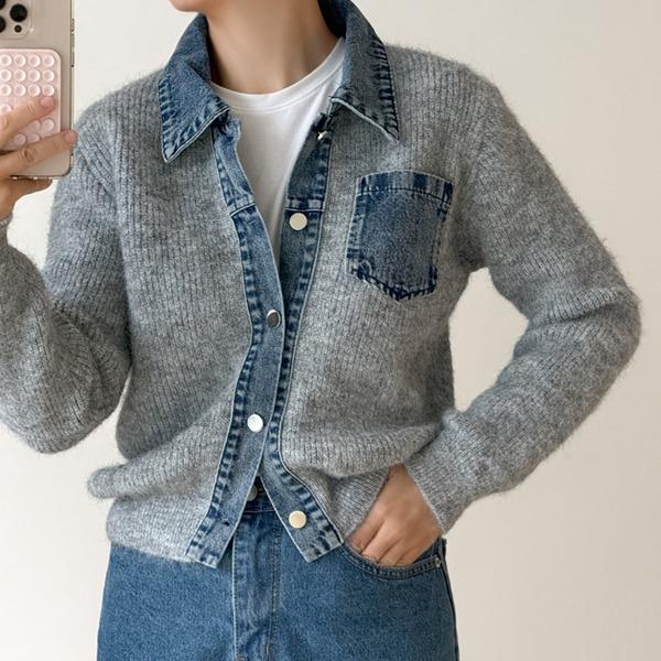 데님셔츠니트(1C)