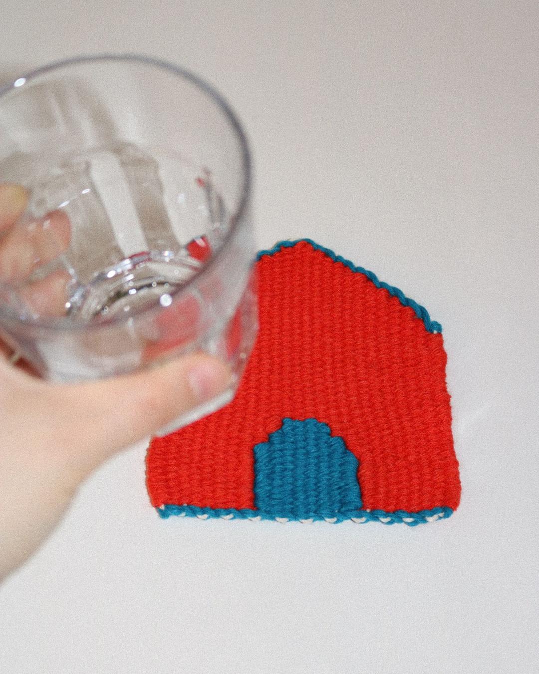 home sweet home coaster (blue door)