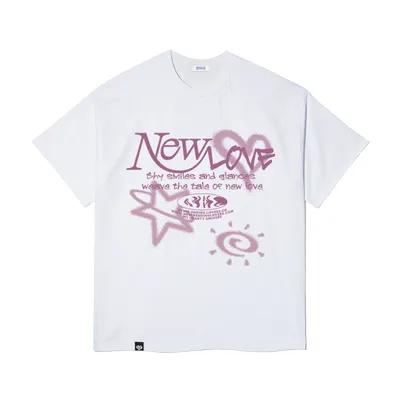 [BXT] New Love Short Sleve T-Shirt White
