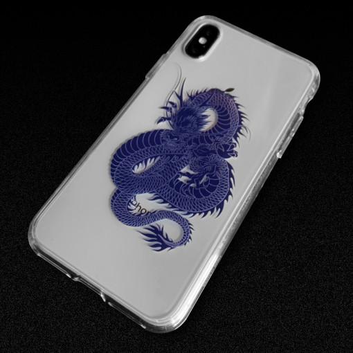 용 투명 젤하드 케이스 블루