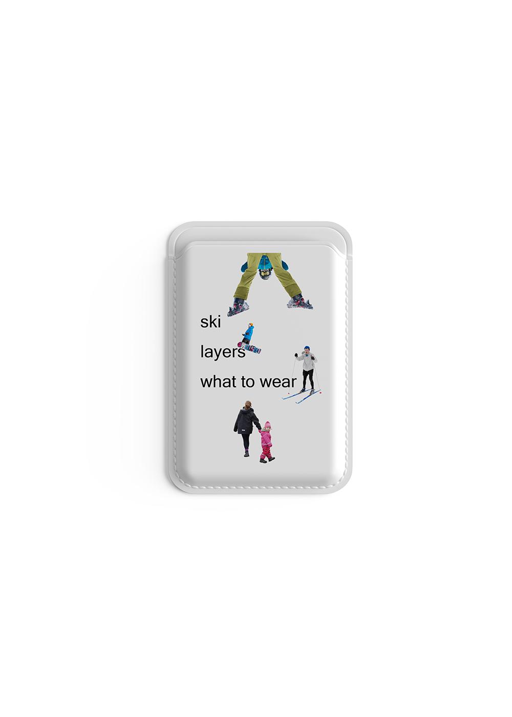 ski magsafe card slot pocket case