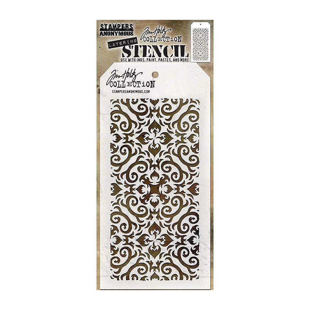 TIM HOLTZ LAYERED STENCIL THS091 Flames / 스텐실 도안