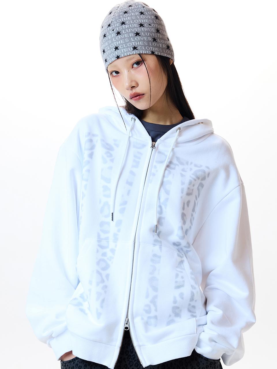 LVTR HOOD ZIPUP(WHITE)