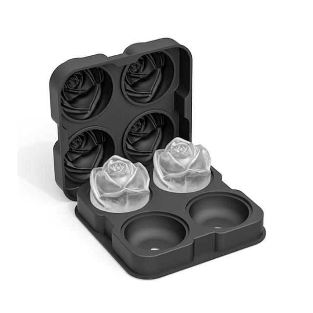 얼음 트레이 왕 구술 해골 다이아몬드 장미 아이스볼 메이커 얼음틀 칵테일