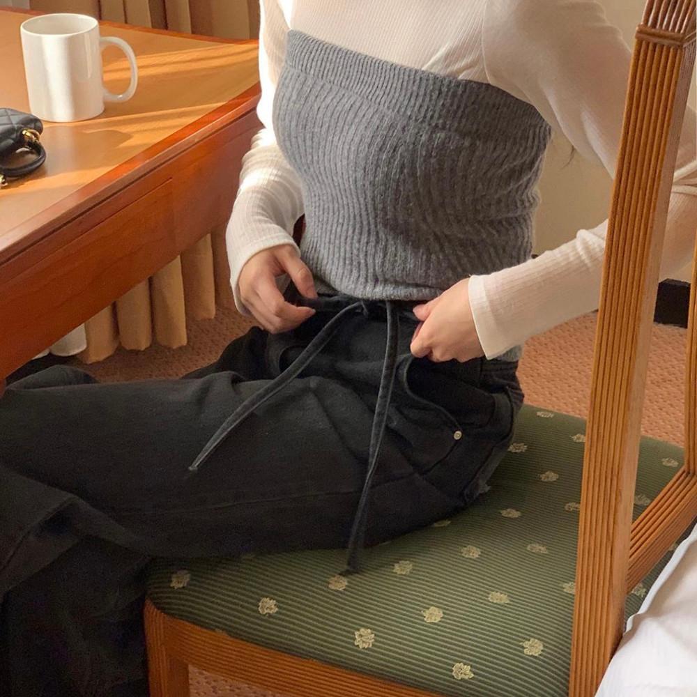 [베당일] 미엘 튜브탑 골지 니트 뷔스티에 (4col)