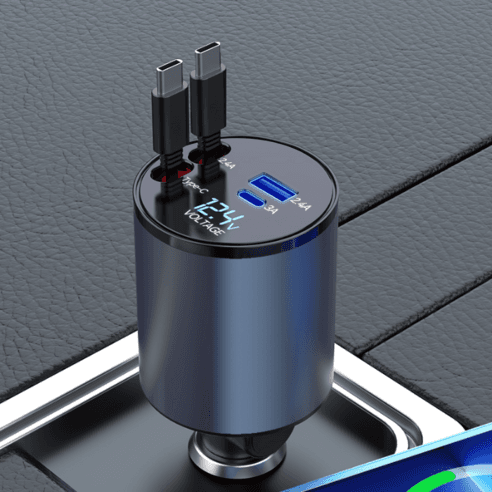 LUMANOKI 100W 4구 릴타입 차량용 고속충전기 - 스마트폰/태블릿용 | 쿠팡