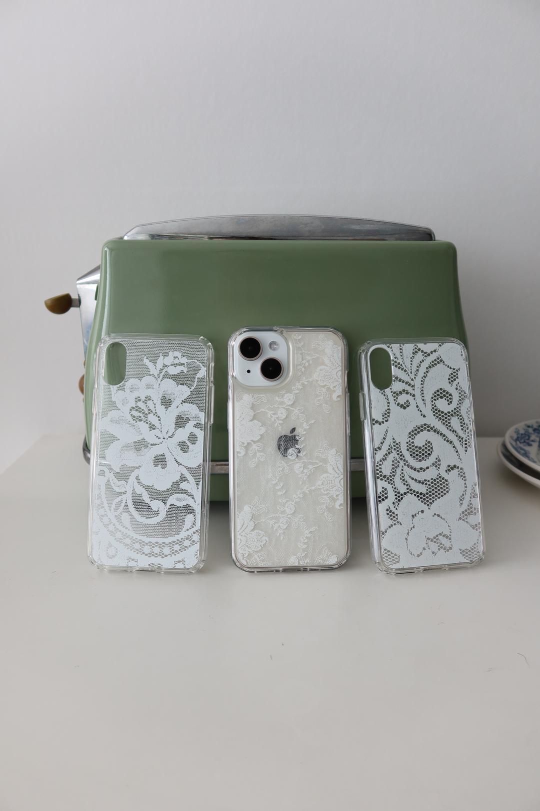 Love with lace gel hard case [white ver.]