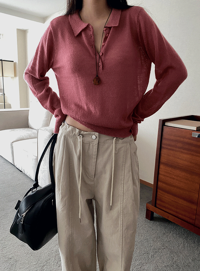 12게이지 카라 니트