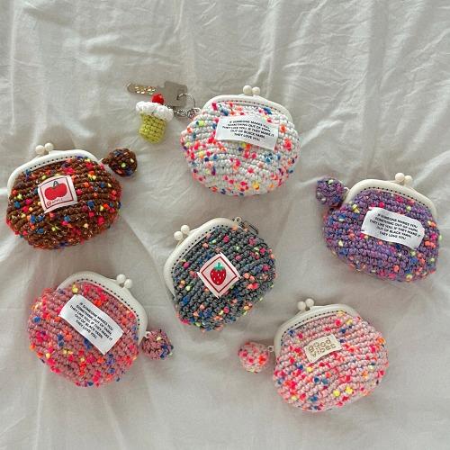 코바늘diy 캔디토핑 동전지갑 카드지갑 가방뜨기 뜨개질가방 영상포함