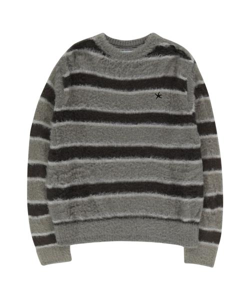 TCM starfish mini logo mohair knit (charcoal)