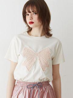 リボンモチーフＴシャツ