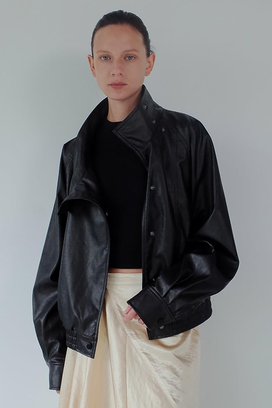 Asymmetrical Leather Jacket