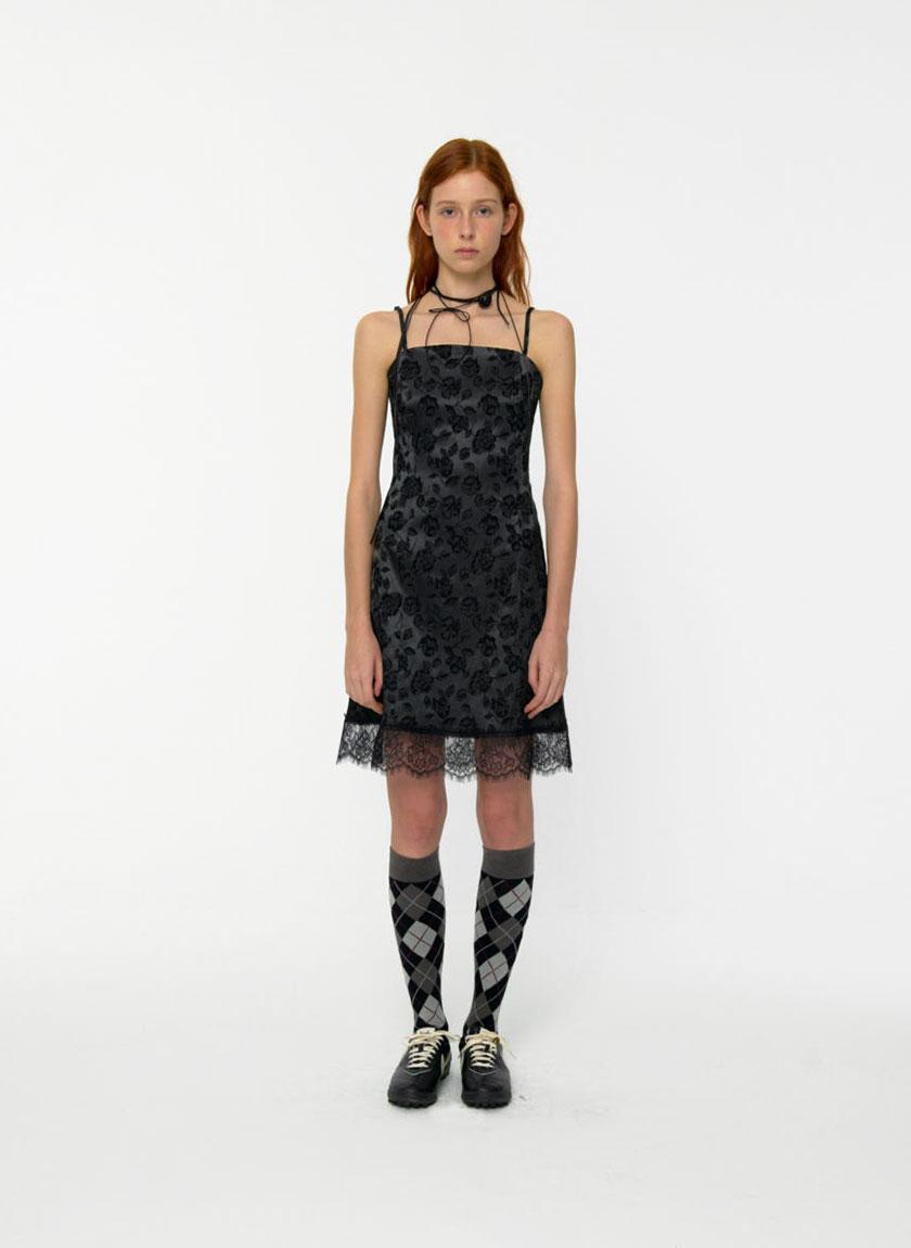 West Jacquard Slim Midi Dress (Green)