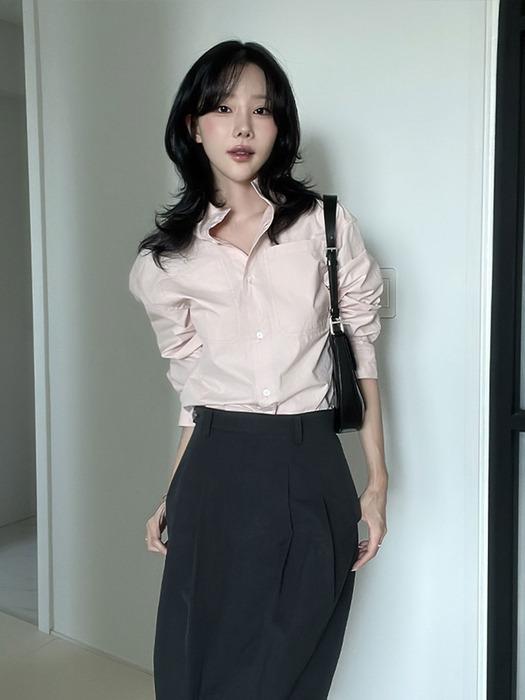 [모찌언니 PICK] [소량 리오더 프리오더] WREN STITCH SHIRT, PINK