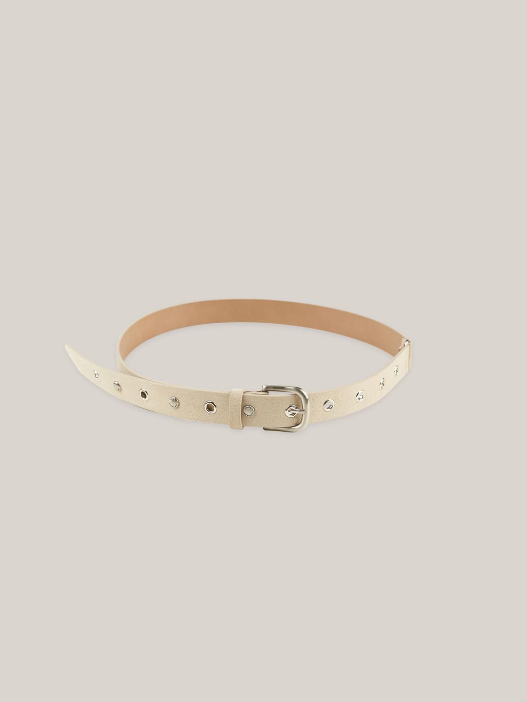 STUD BELT  [ SUEDE BEIGE ]