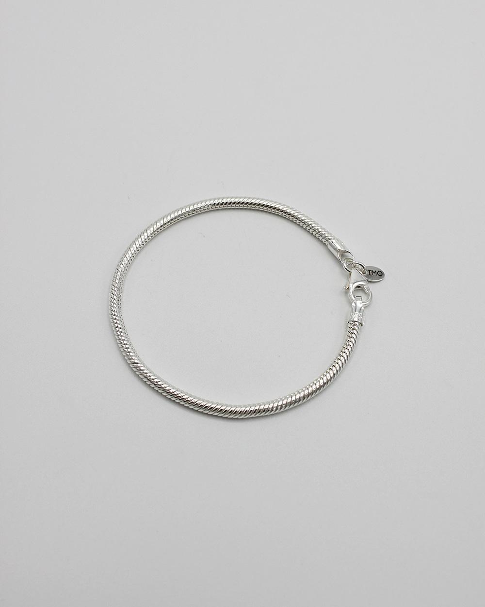 DAILY VOLUME SNAKE CHAIN BRACELET - SILVER