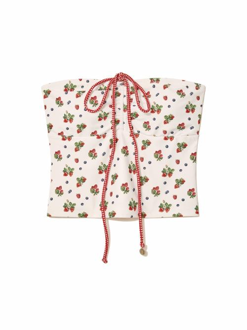 BANDEAU SWIM TOP (MIX BERRY)