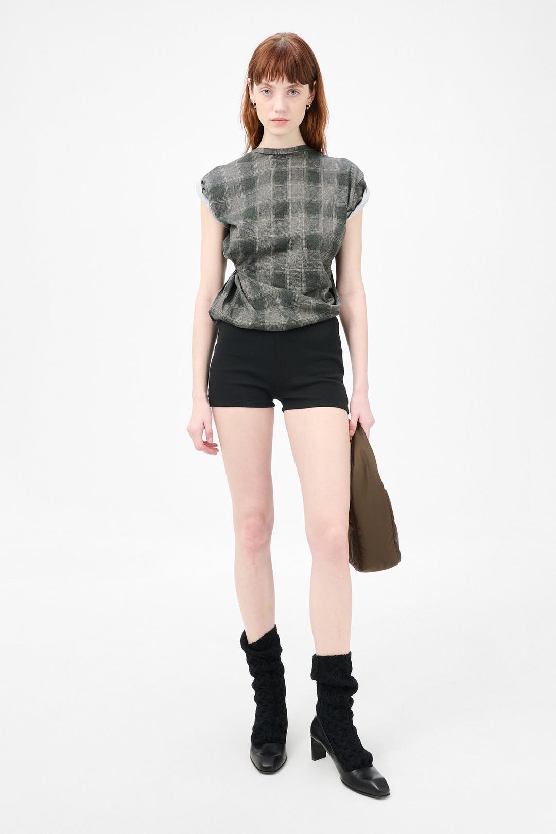 Tamarama Shorts Washed Black Athletic Rib