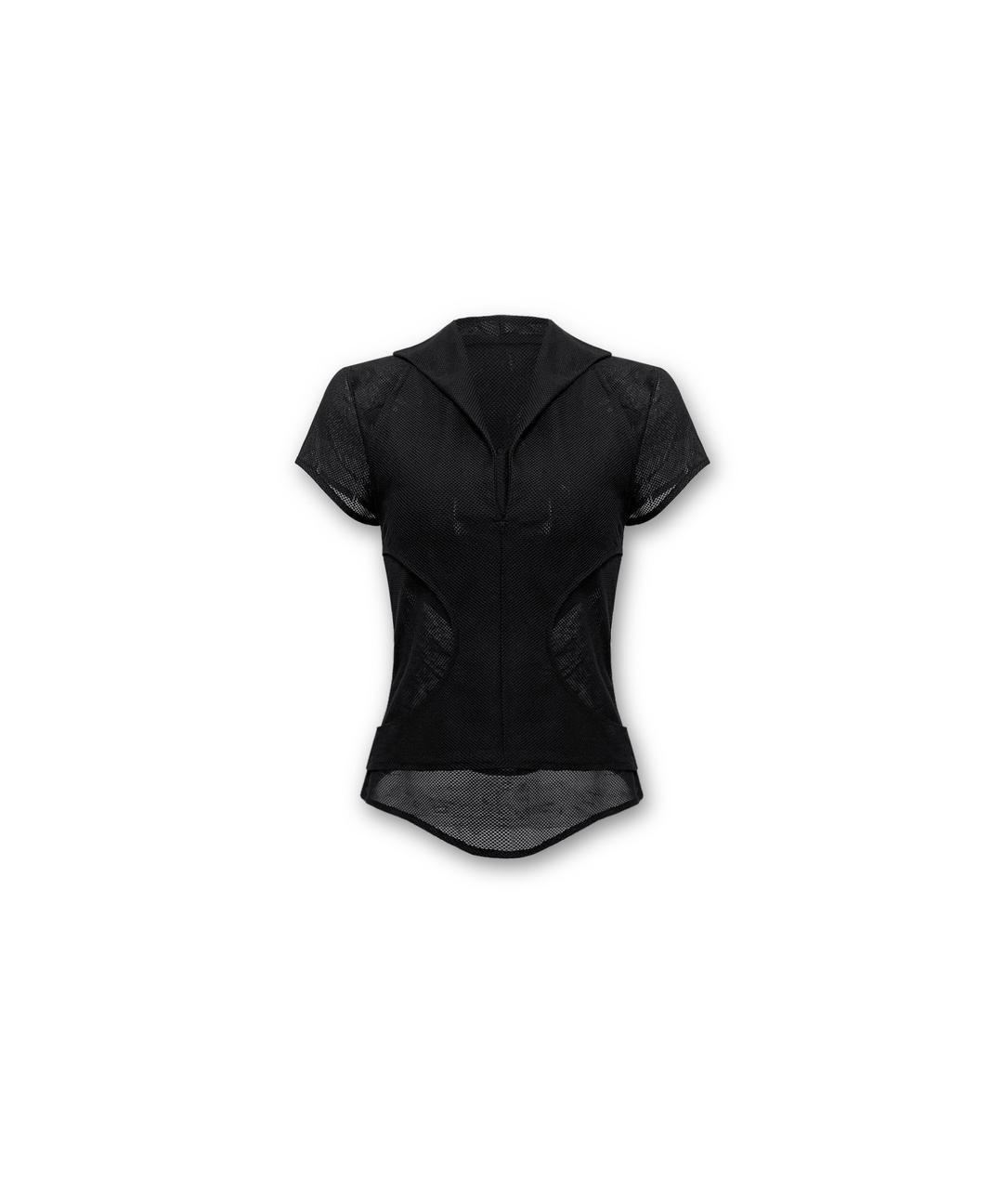 S/NO.8 LAYERED HALTER LINE HALF-SLEEVE