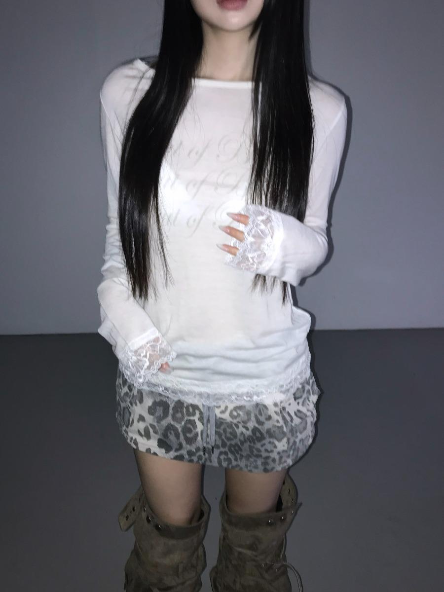 디에어타운 white바로배송 wool lettering loose top(3 color)