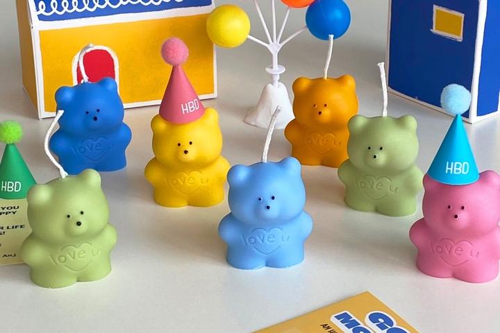 러브베어 캔들 4color 오브제 향초