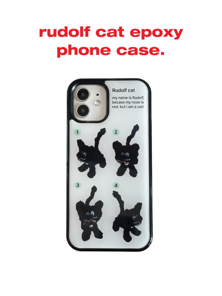 Rudolf cat epoxy phone case / 에폭시 케이스