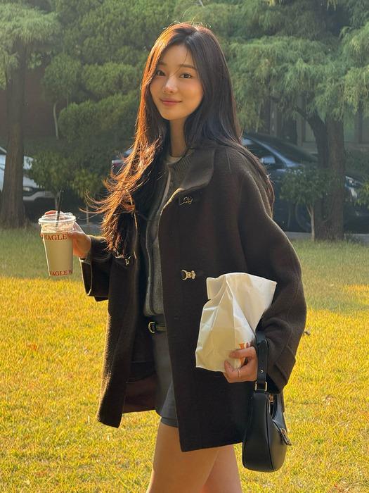 [단독][이시안 PICK] [1차리오더] 버클 울 블렌디드 코트 DR_Z254MSG202