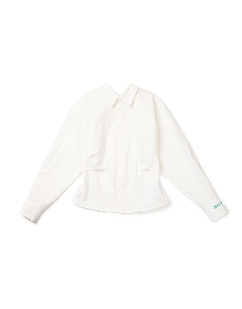 핀턱 슬림핏 셔츠