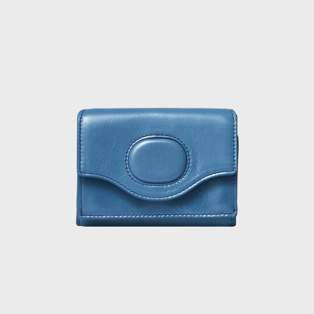 EGGSHELL MEDIUM WALLET_DUSTY BLUE