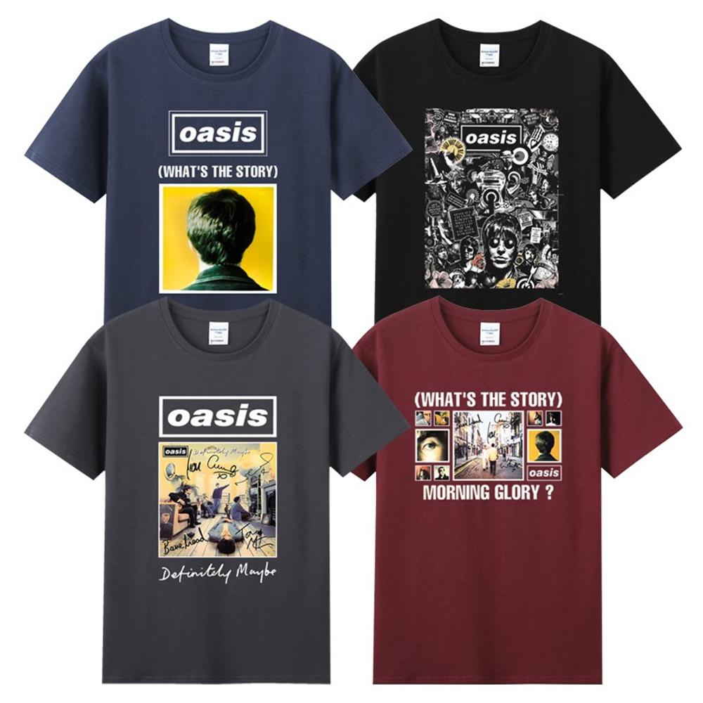 오아시스 OASIS 반팔 티셔츠 여름 갤러거 형제 락페 락