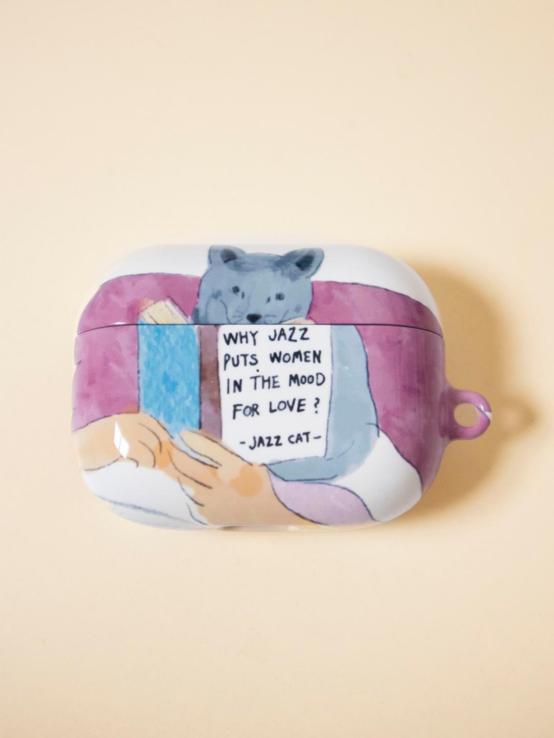 Thinking Cat Air Pods Case