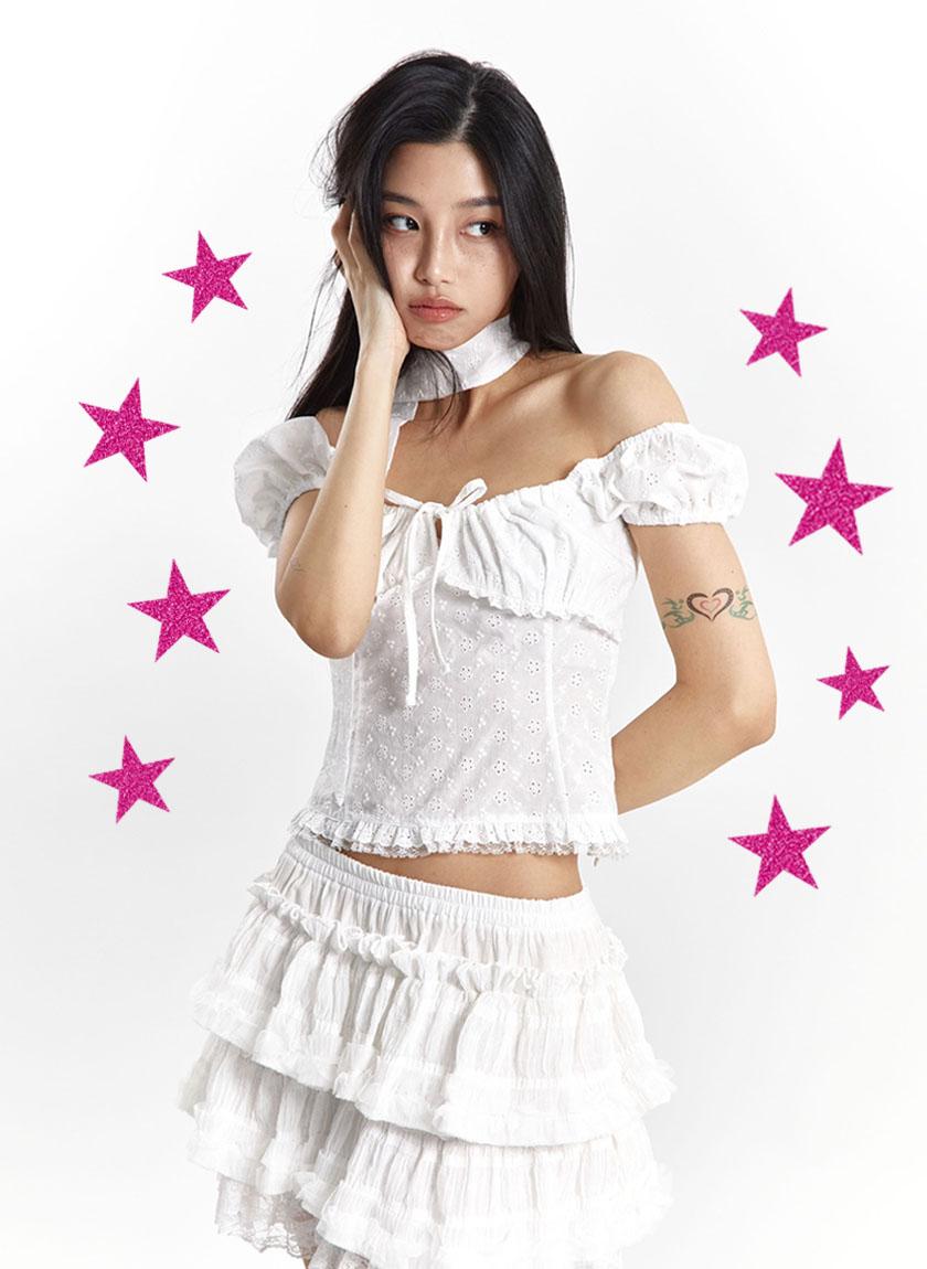 루루서울 Lucky Girl Syndrome Top (White)