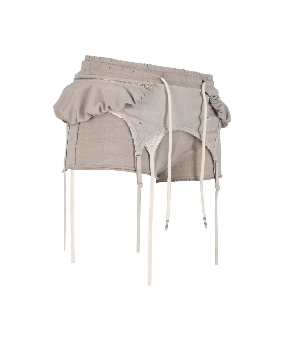 grunge layered shorts - beige (customize your straps ໒꒱)