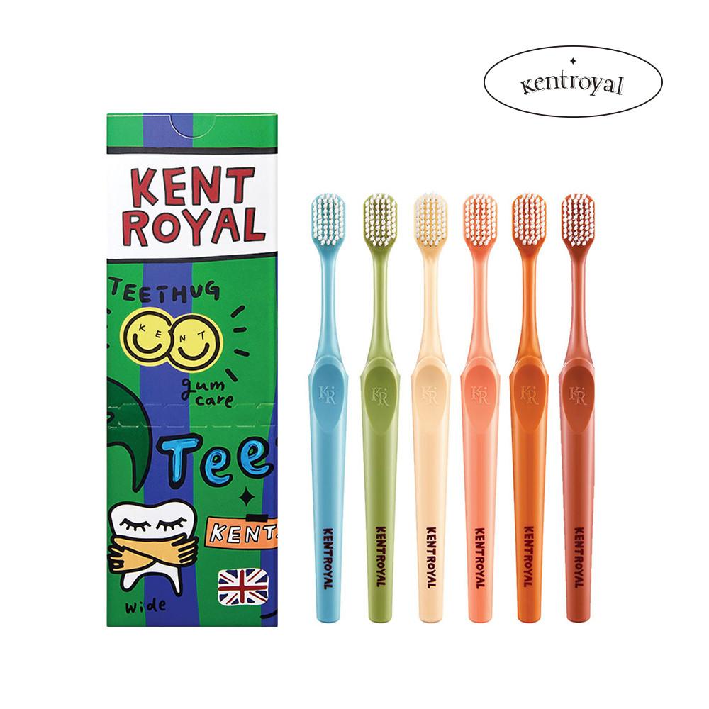 티스허그 켄트칫솔 잇몸 치석 어금니 광폭 켄트로얄 6개입