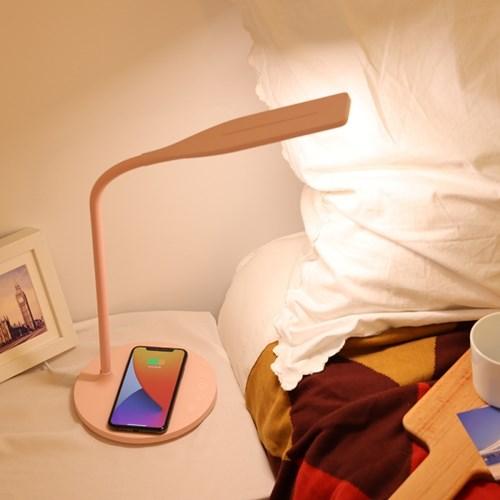 [비츠조명] LED 패럭스 무선 충전 스탠드 (핑크)