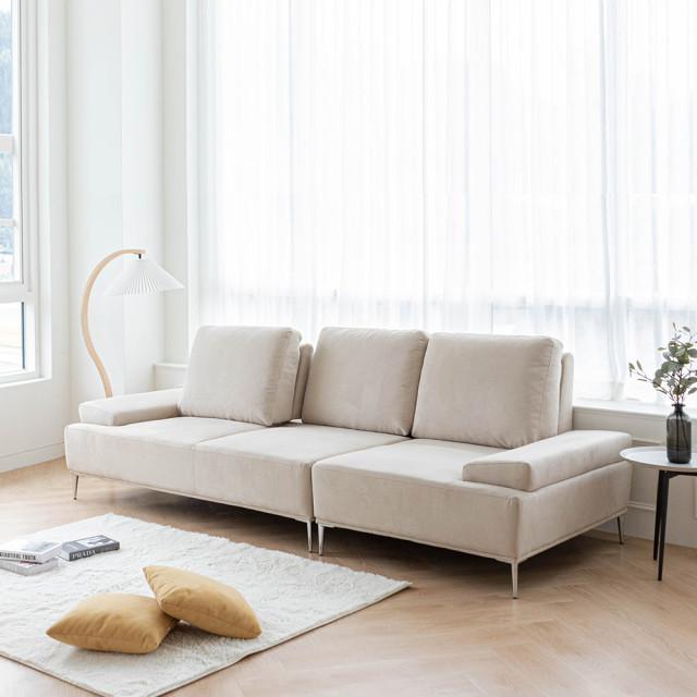 다채움가구 델피노 스윙 아쿠아스웨이드 3인용/4인용 패브릭소파