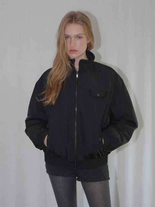 Pocket Bomber Jacket, Black