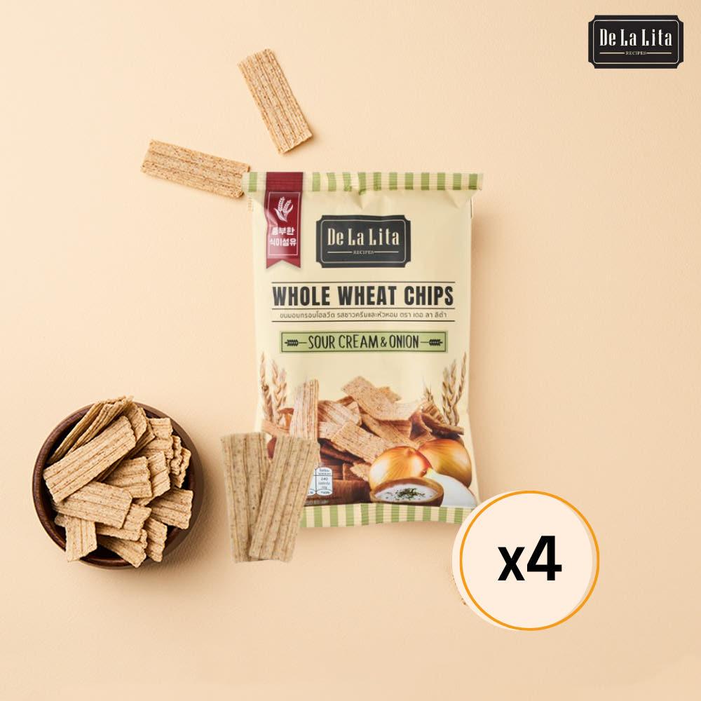 데라리타 통밀칩 사워크림&어니언 30g 4개