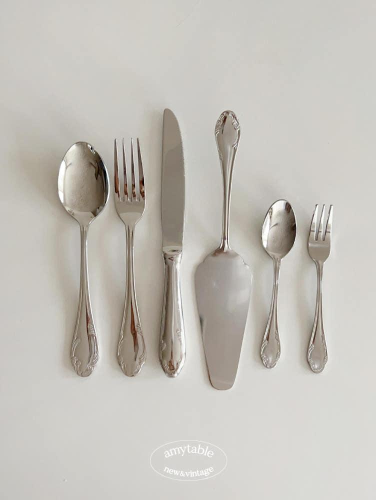 (에이미테이블) 스완 실버 커트러리 디너 스푼