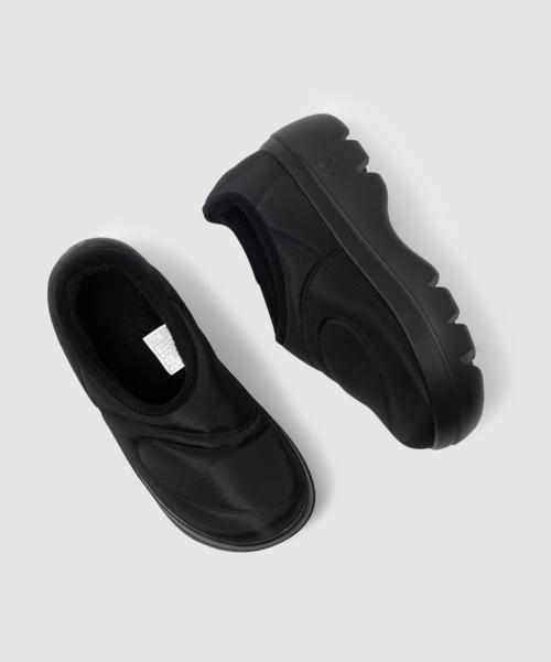 Fuzzy padding clog_Black