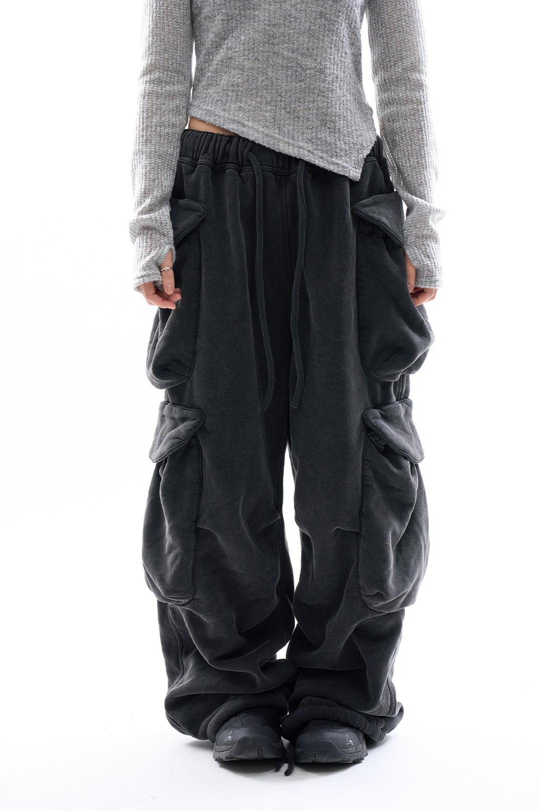 고카 포켓 카고 스웻 팬츠