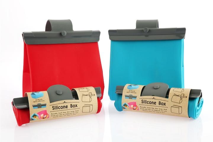 친환경 실리콘박스 도시락가방 전자레인지/냉장냉동/오븐 가능
