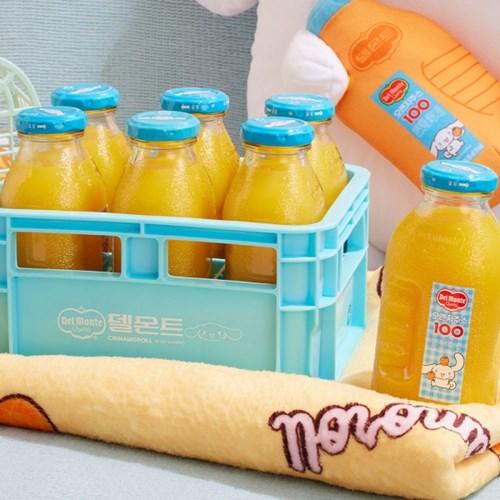 델몬트X시나모롤 미니병 & 굿즈(그립톡+쿠션+담요)