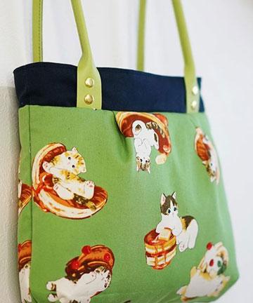 09-159 코카 코튼 옥스퍼드 모후샌드 팬케이크 고양이_그린