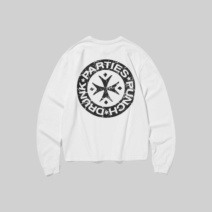 Hurt Logo Long Sleeve (WHITE)