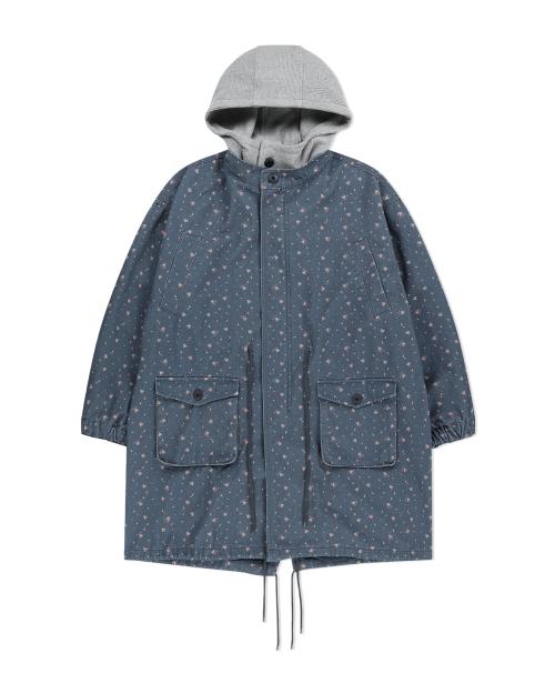 FLORAL FISHTAIL JACKET (NAVY)