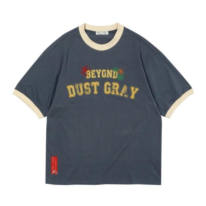 VIN FLOWER HALF T-SHIRTS_DGA2TS05_NAVY