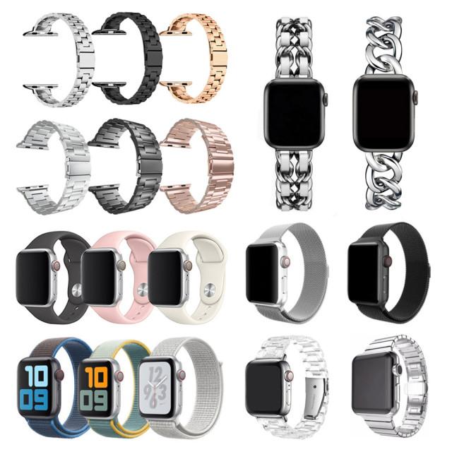 애플워치스트랩 밀레니즈 루프 메탈 스트랩 스포츠 밴드 가죽 체인 7 6 5 4 3 2 SE