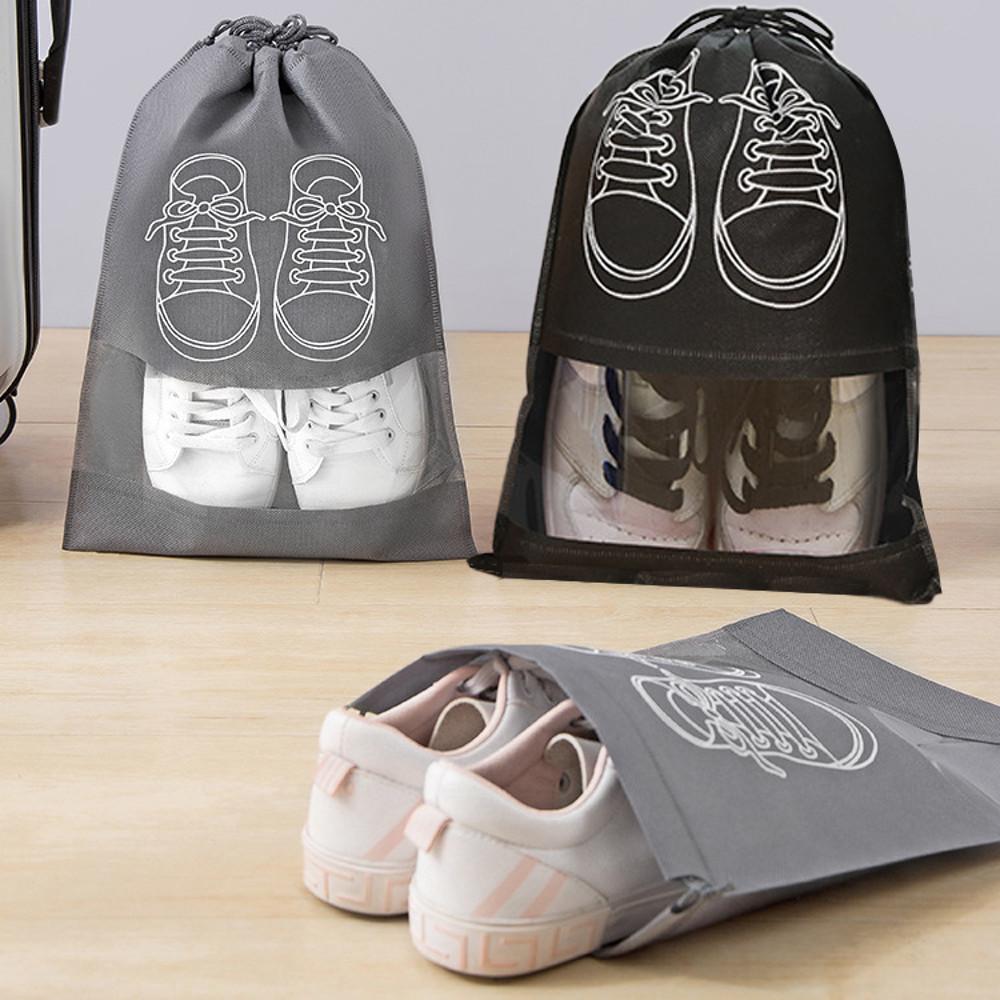 라스고 여행용 파우치 부직포 신발파우치 실내화 주머니
